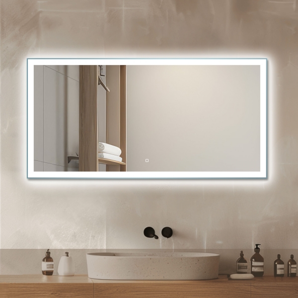 prostokątne lustro łazienkowe Nicola 120x60
