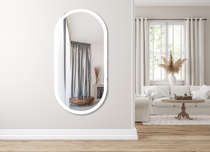 organiczne lustro łazienkowe Elipson 60x120
