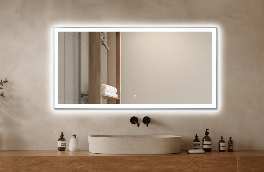 prostokątne lustro łazienkowe Nicola 120x60
