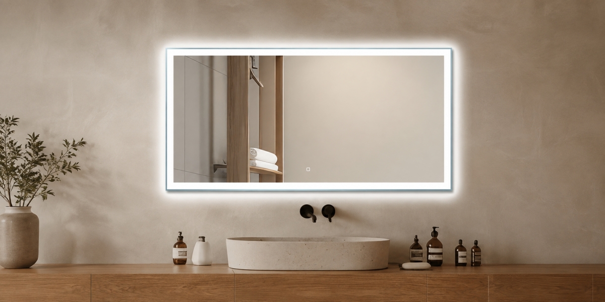 prostokątne lustro łazienkowe Nicola 120x60