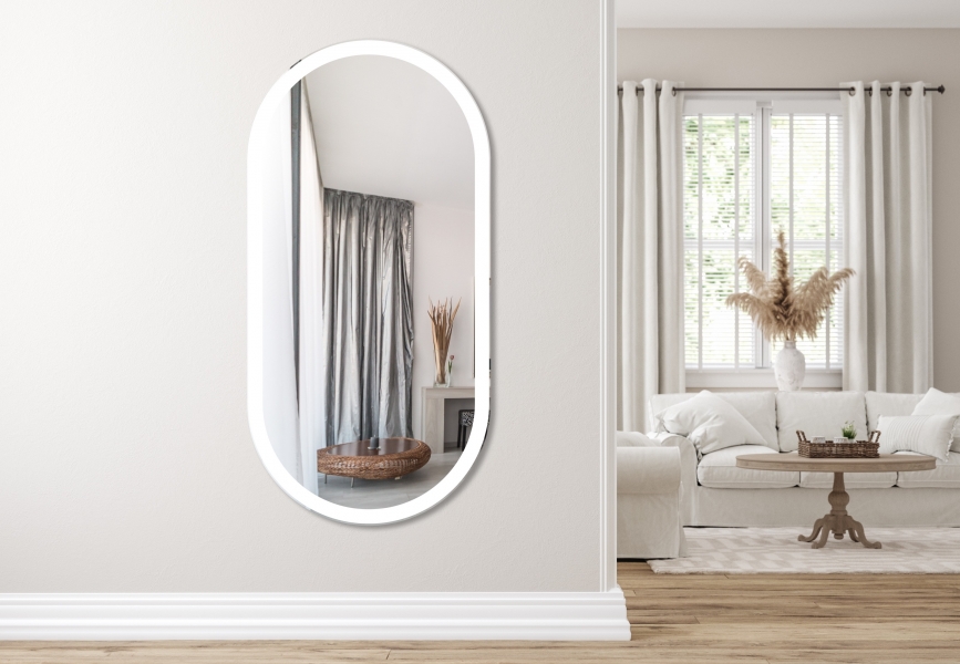 organiczne lustro łazienkowe Elipson 60x120
