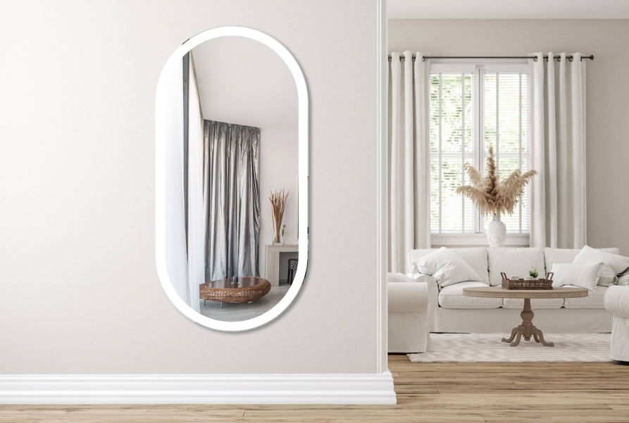organiczne lustro łazienkowe Elipson 60x120