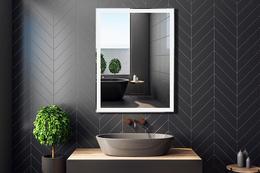 prostokątne lustro łazienkowe Ines 50x70