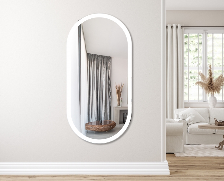 organiczne lustro łazienkowe Elipson 60x120
