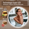 mata grzewcza w lustrze Koło LED