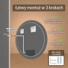 lustro Koło LED